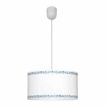 Distribuidor - Lâmpadas Diversas | Colgantes Infantil | COLGANTE CENEFA BLANCO/AZUL 1XE27 REGX35D Ref: 107393508
